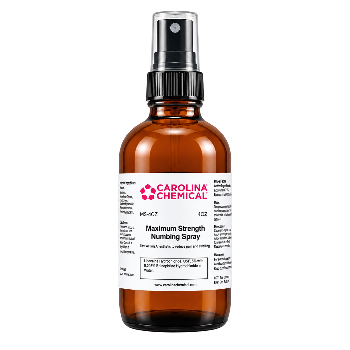 Carolina Chemical Tattoo Numbing Spray