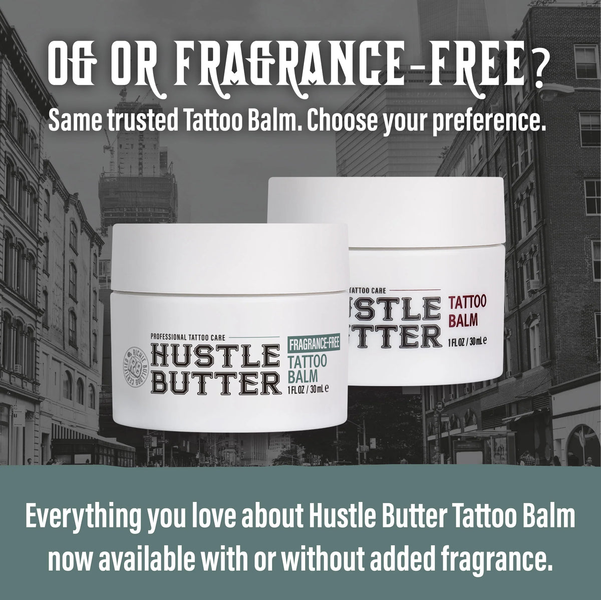 Hustle Butter Fragrance-Free Tattoo Balm