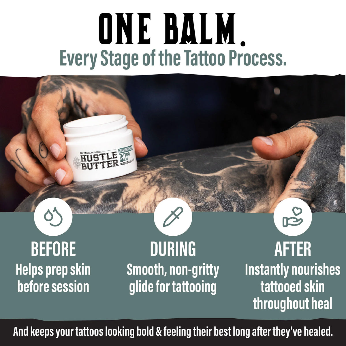 Hustle Butter Fragrance-Free Tattoo Balm