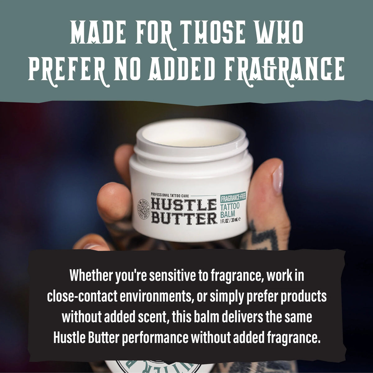 Hustle Butter Fragrance-Free Tattoo Balm